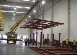 Installation and hoisting of steel structure